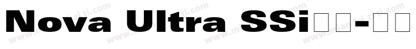 Nova Ultra SSi常规字体转换